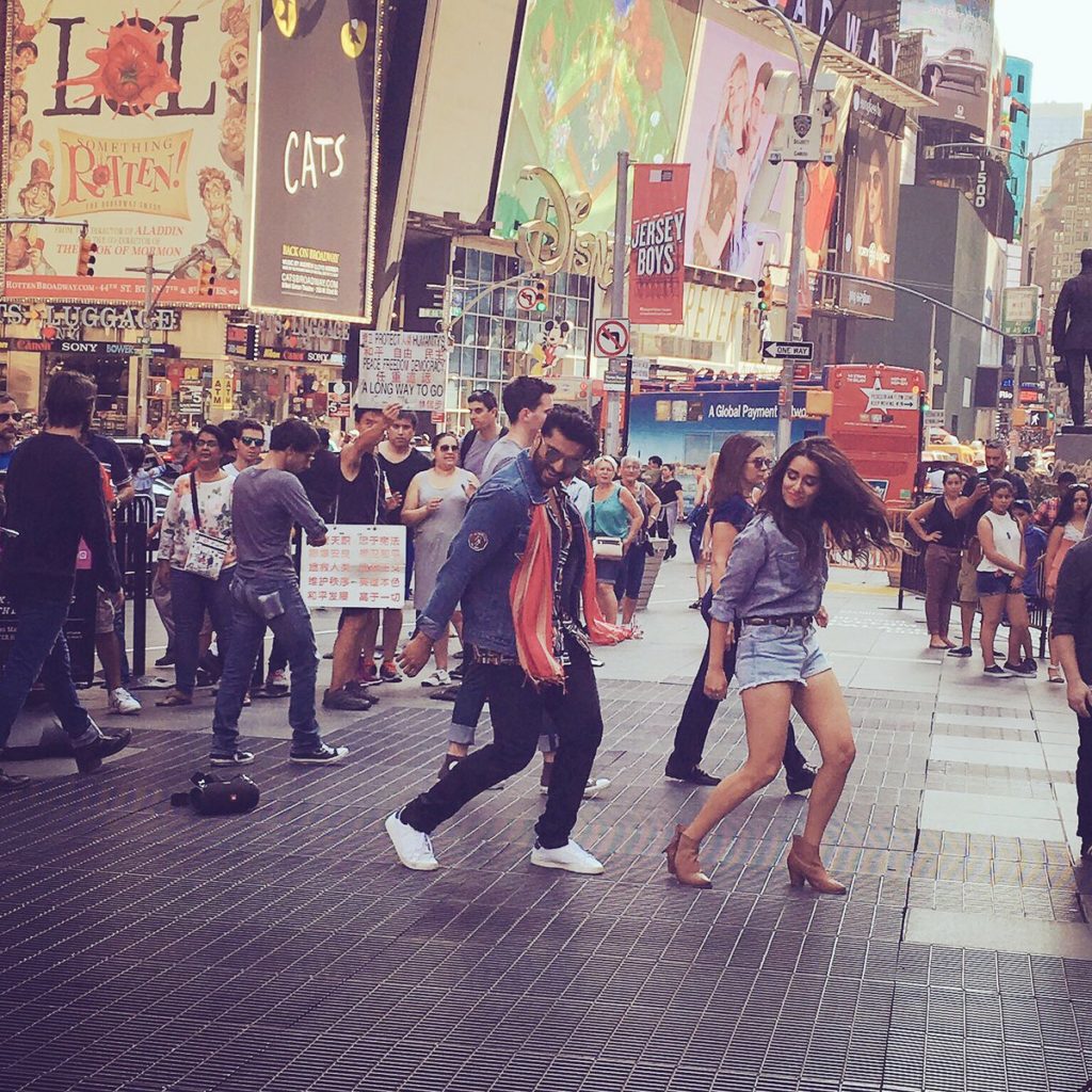 Arjun Kapoor And Shraddha Kapoor Go Desi Dancing At Times Square
