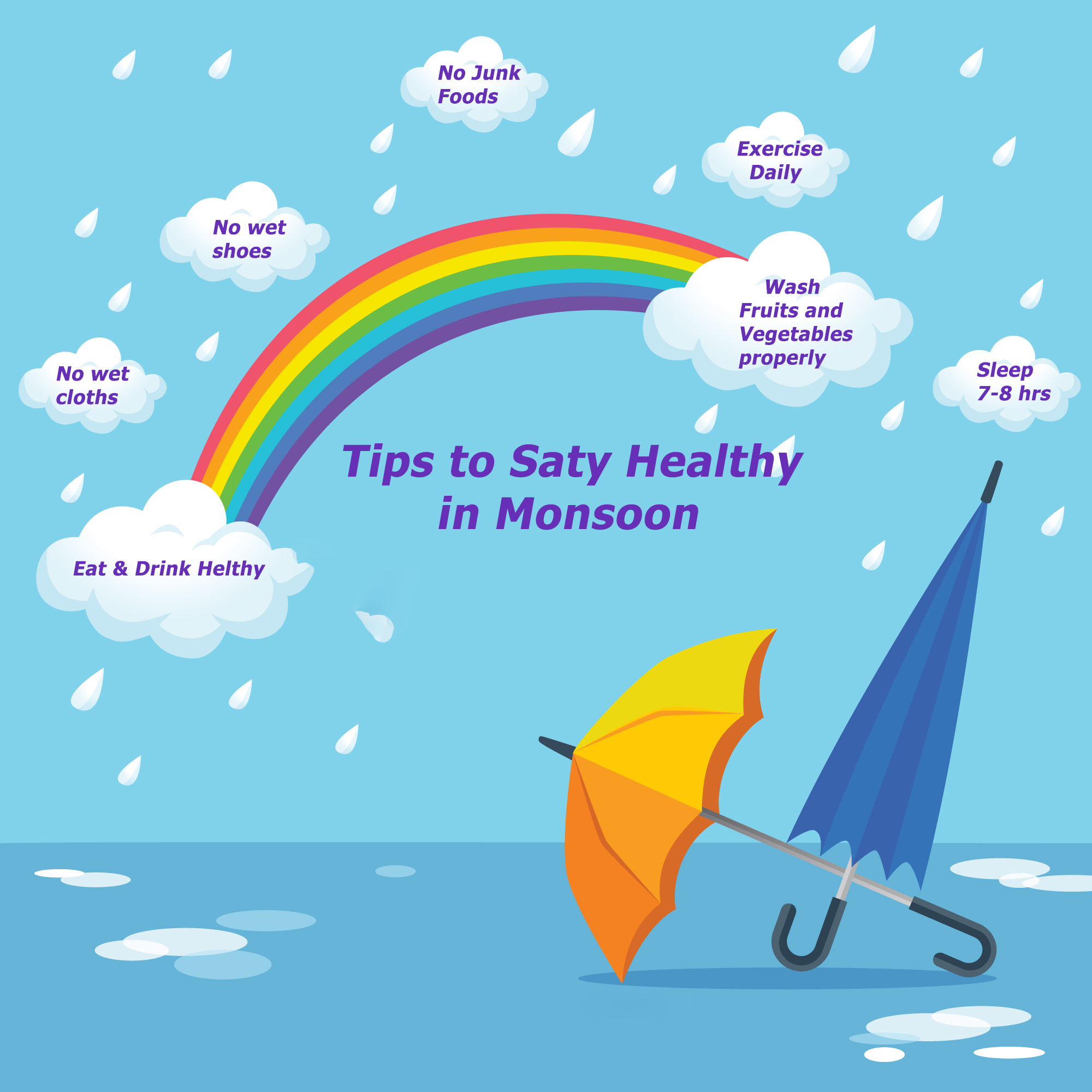 Tips on how to stay healthy in Monsoon